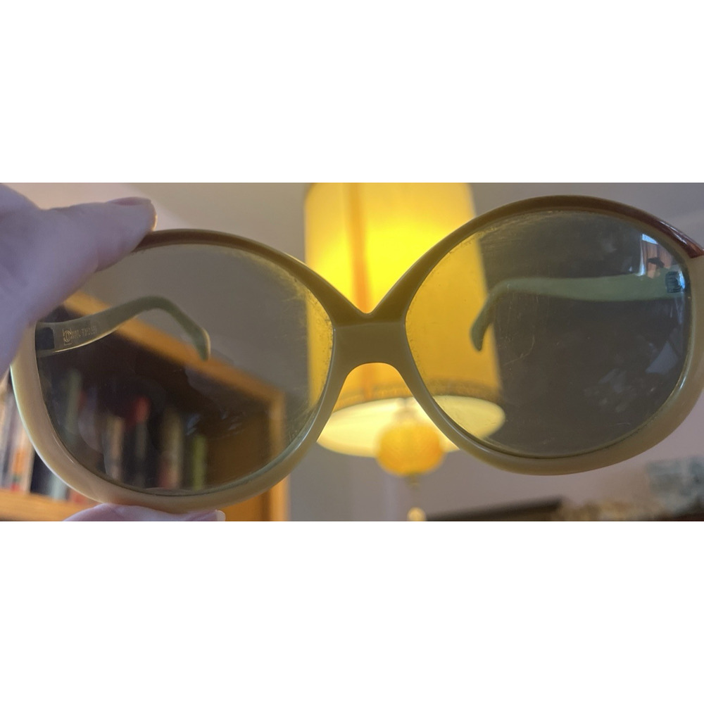 VTG Cool Ray Polaroid 360 Sunglasses 50s 60s Plastic Acetate Round Thick Frames - Picture 4 of 5